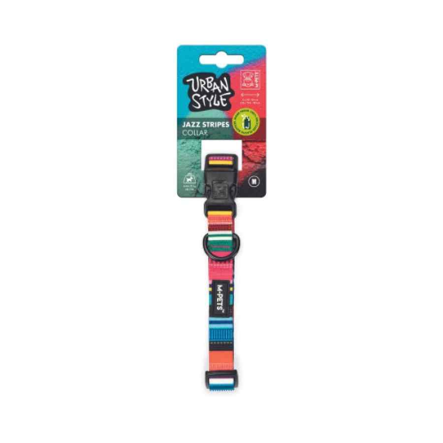 Mpets Collar Jazz Stripes M, , large image number null