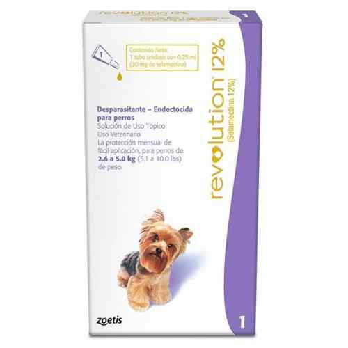 Revolution Antipulgas 12% / 0.25ml (2.6 - 5kg) (C:Caja - V:Unidad) image number null