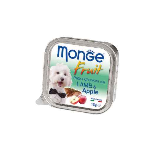 Monge Fruit Cordero y Manzana 100 gr