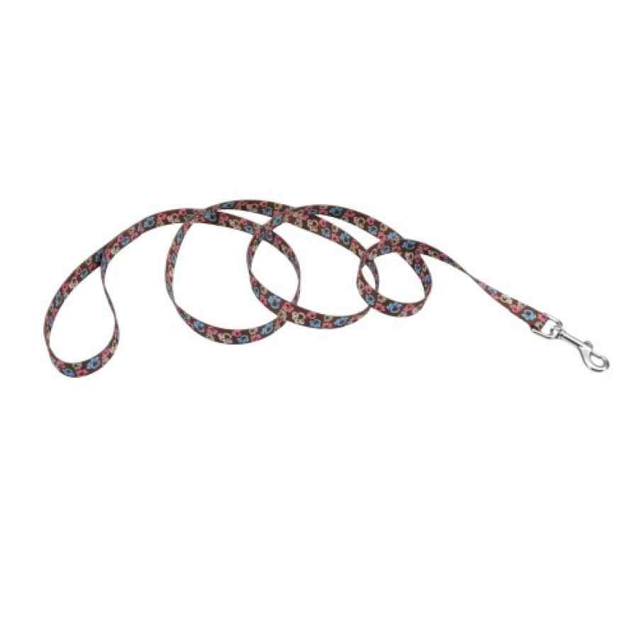 Coastal Tiro Pet Attire Styles 3/4" X 1.20 M Marron Con Patitas, , large image number null