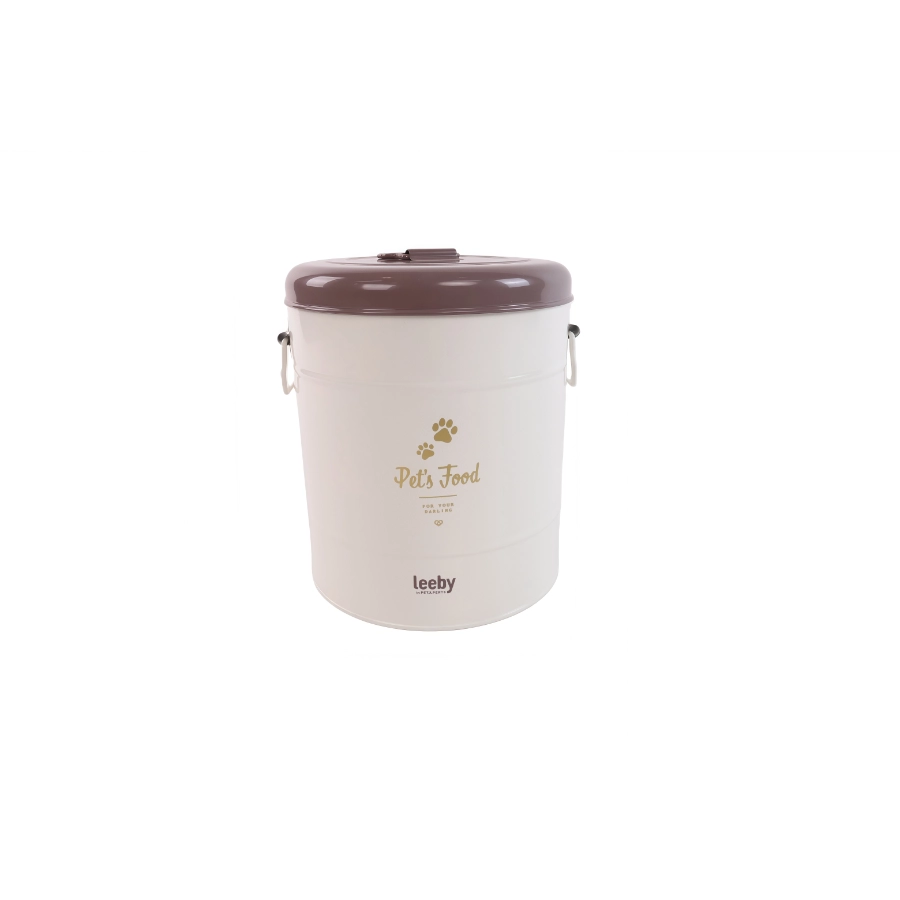 Contenedor De Alimento Para Mascotas De Hierro Leeby 6.5 L