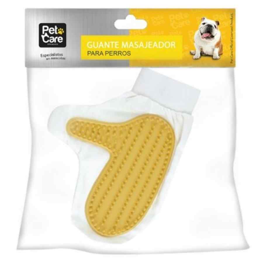 Pet Care Guante Masajeador Para Perros Amarillo, , large image number null