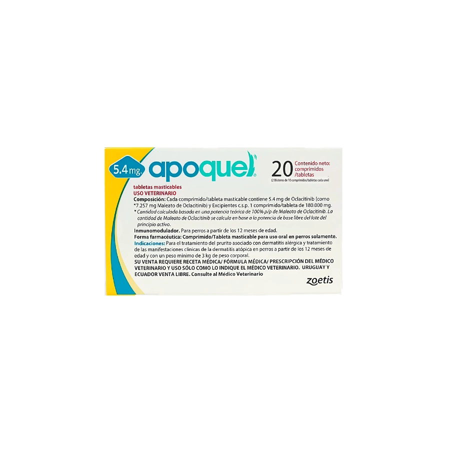 Apoquel Masticable 5.4 mg (Venta 1 Tab)