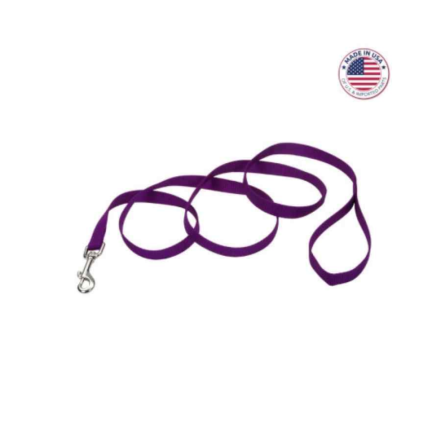 Coastal Single Ply Dog Leash, Purple, , large image number null