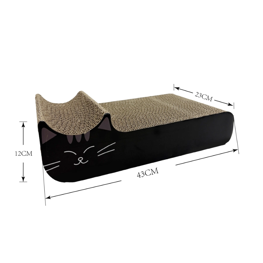 Kira Black Cat Cardboard Scratcher, , large image number null