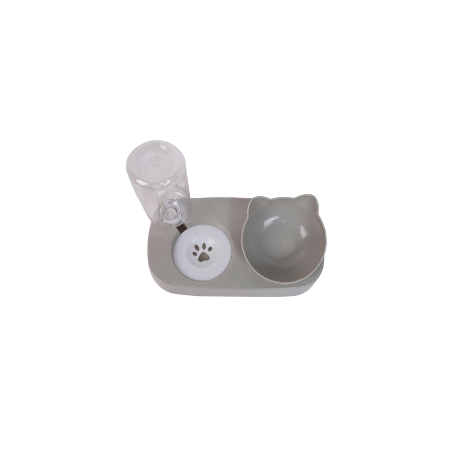 Dispensador Y Comedero Gris Leeby 500 Ml, , large image number null