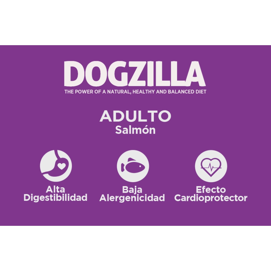 Dogzilla dog adult salmon food, , large image number null