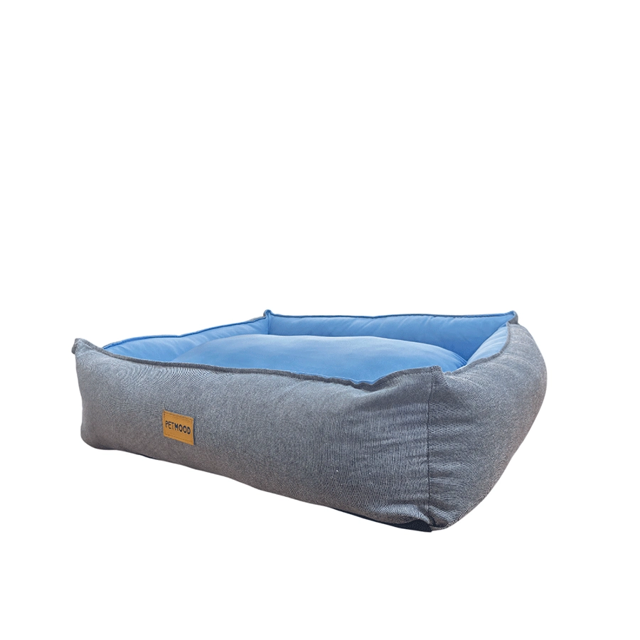 Sofa Cama De Verano Gris Y Celeste, , large image number null