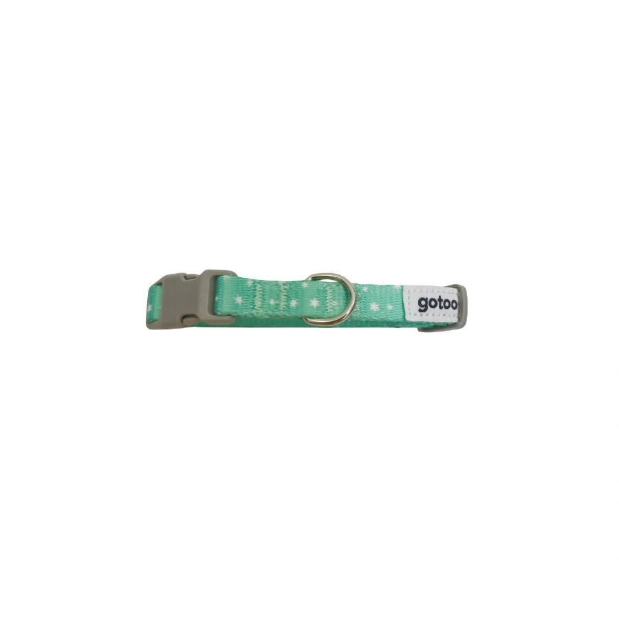 Gotoo! Set Arnés y Correa Para Perros Estrellas Verde Menta 20-30Cm; 102Cm, , large image number null