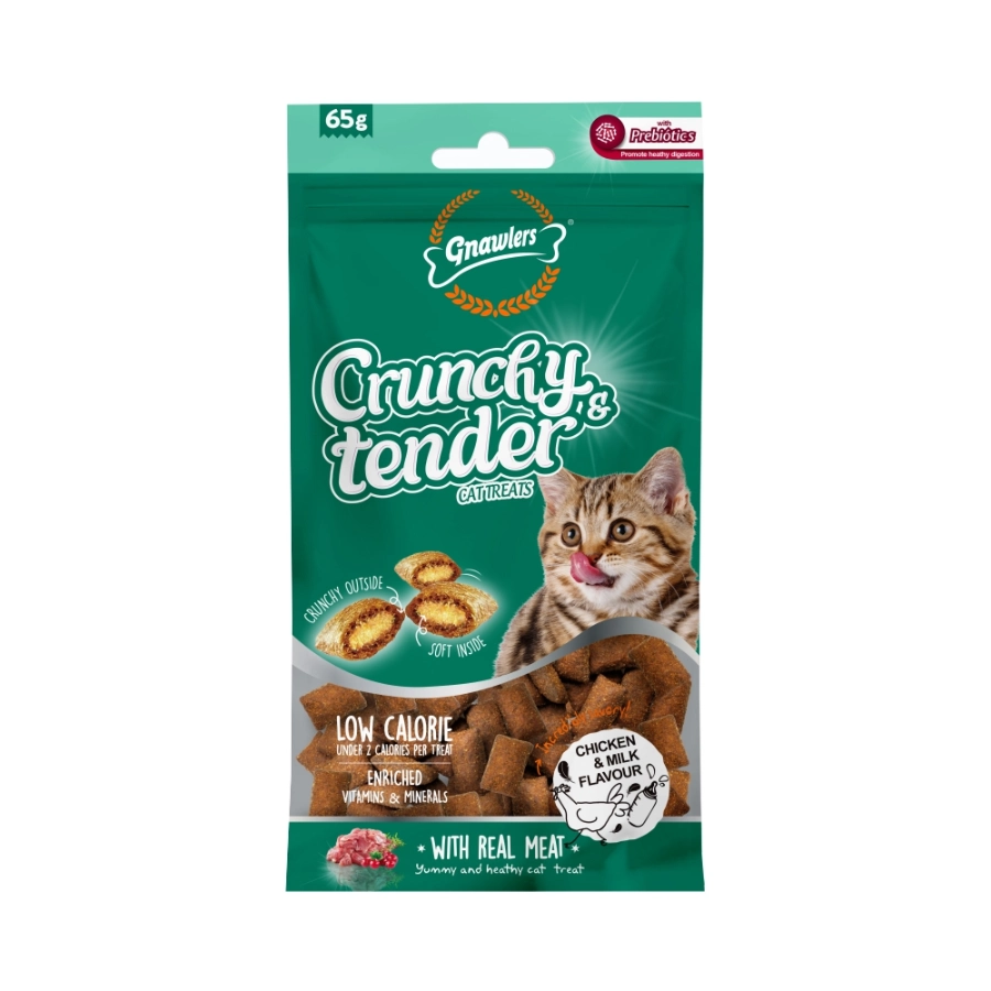Gnawlers Crunchy & Tender Pollo & Leche 65 G