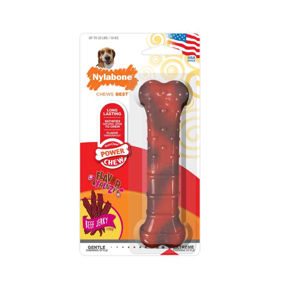 Nylabone Power Chew Huesto Texturizado Sabor Res