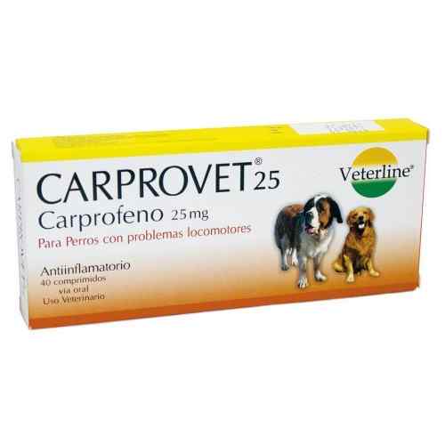 Carprovet  25mg / Carprofeno Antiflamatorio 25mg - (C: Caja - V:Blister)