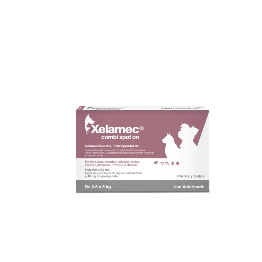 Xelamec Combi Spot On Pipeta X 0.5 Ml (De 2.5 A 5Kg)