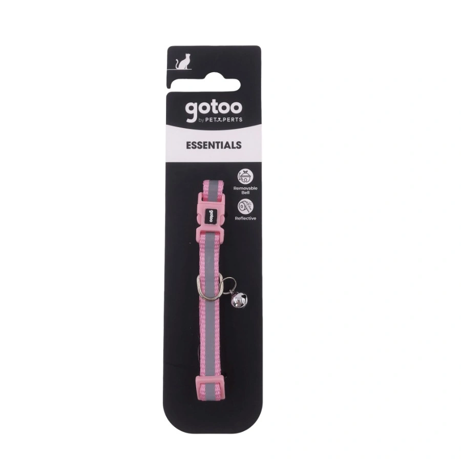 Gotoo! Collar Premium Reflectante Para Gato Rosado 1*20-30Cm, , large image number null