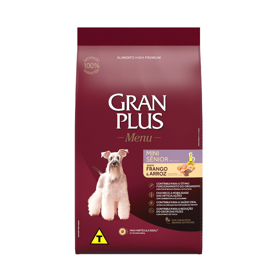 Gran Plus Menu Perro Senior Mini Sabor Pollo & Arroz 3 Kg, , large image number null