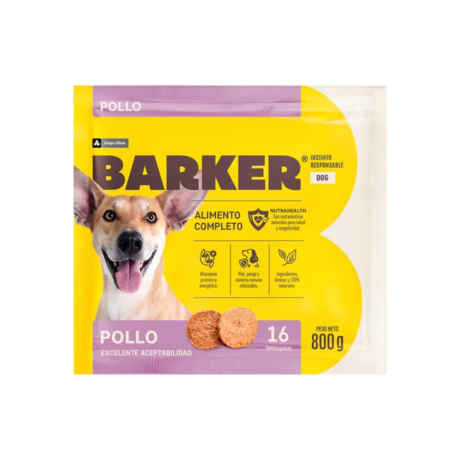 Barker Pollo (800g) 16 Hamburguesas, , large image number null