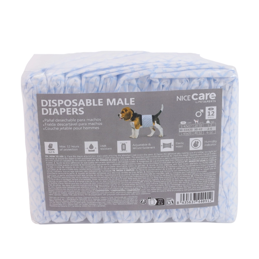 Nice Care Pa&ntilde;al Para Perro Macho 12 Pcs, , large image number null