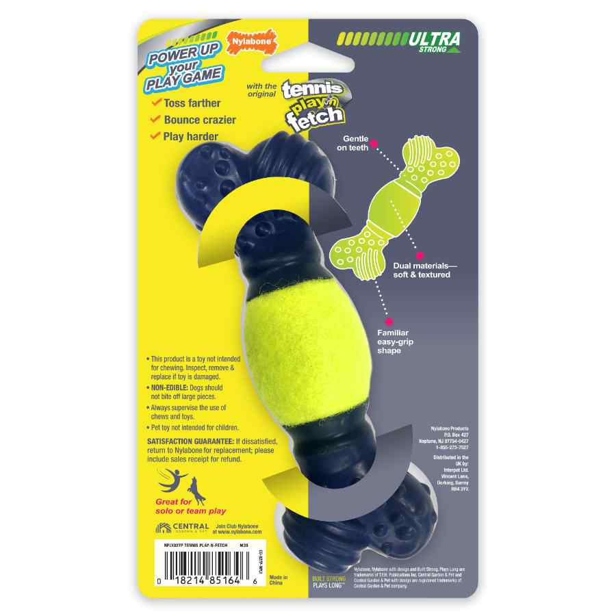 Nylabone Power Play Tennis Play N Fetch, , large image number null