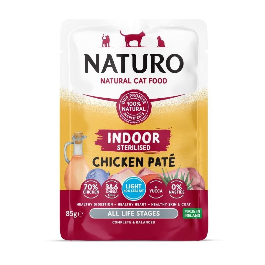 Naturo Paté de Pollo para gato esterilizado - Indoor para todas las edades