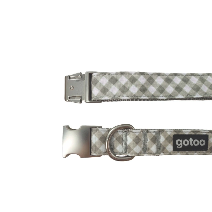 Gotoo! Collar Trendy Gris Vichy, , large image number null