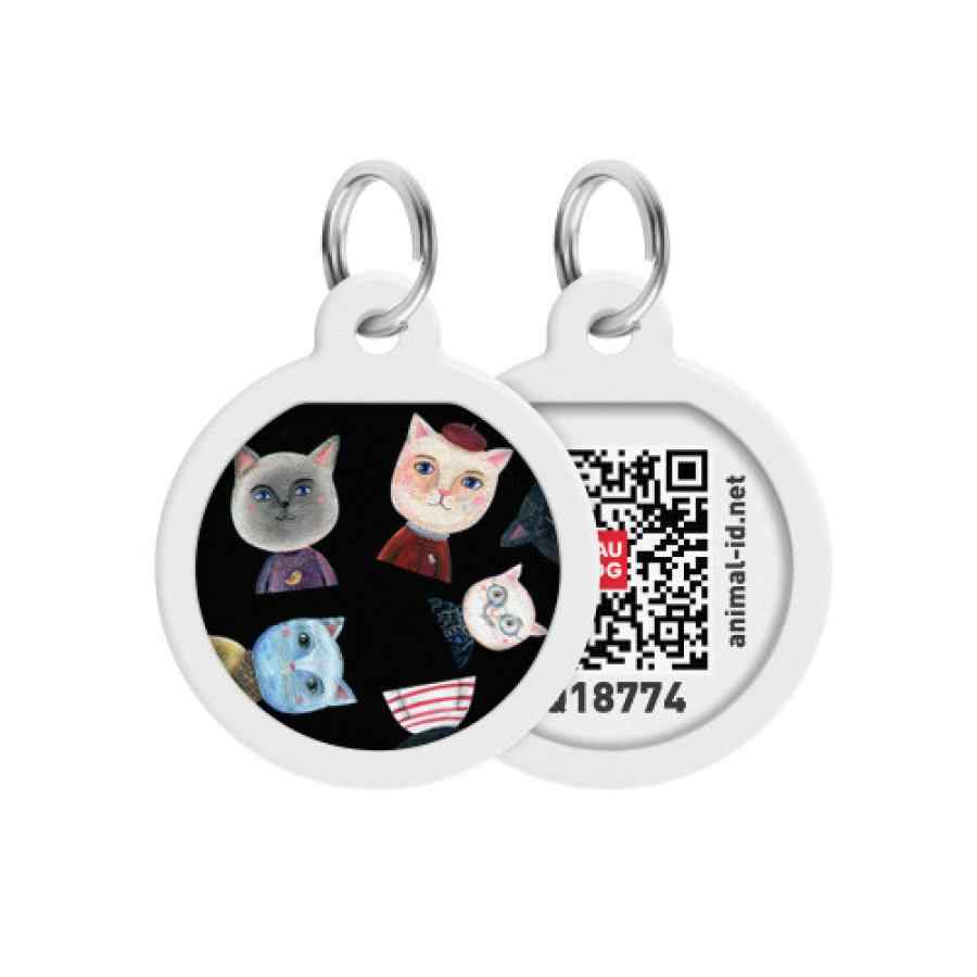 Placa De Identificación Waudog Smart Id Con Pasaporte Qr Cats, , large image number null