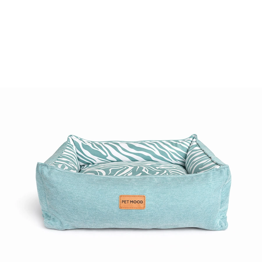 Sofacama De Verano Zebra Turquesa, , large image number null