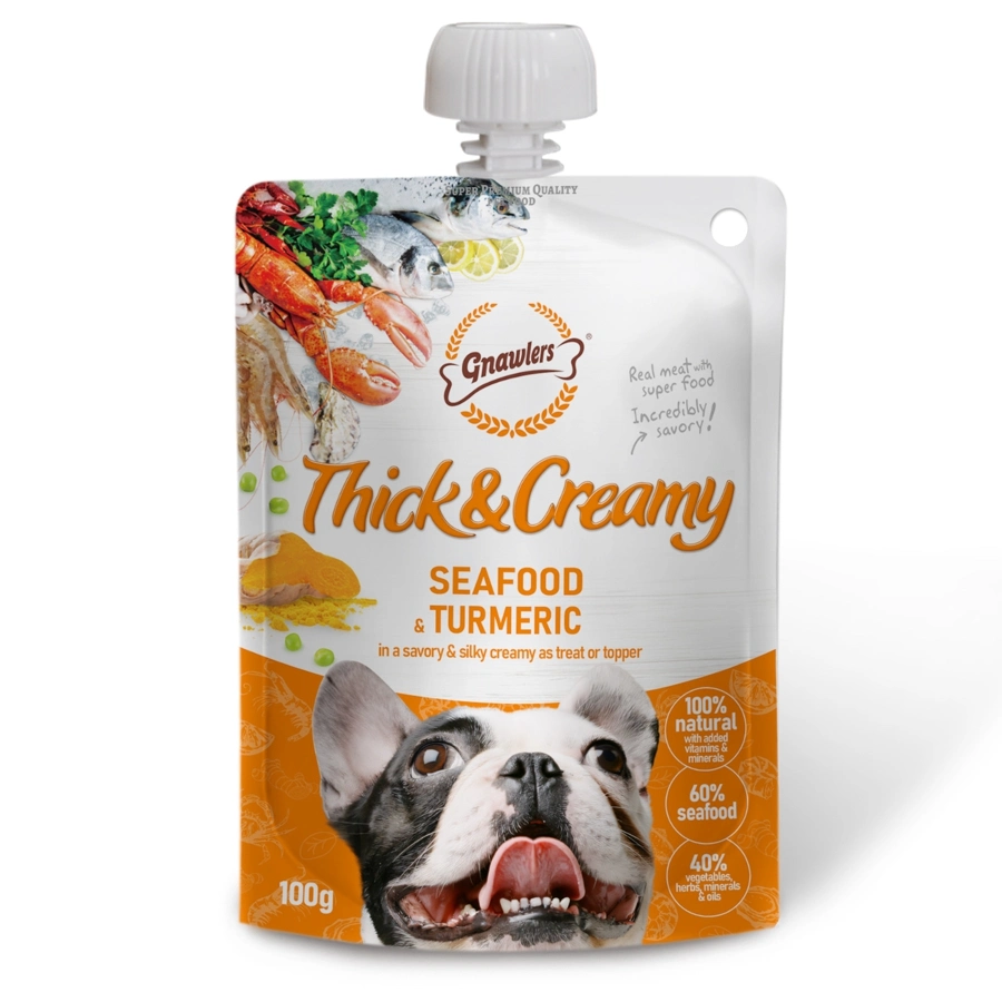 Gnawlers Thick & Creamy Mariscos, Pescado Y Curcuma (100 Gr), , large image number null
