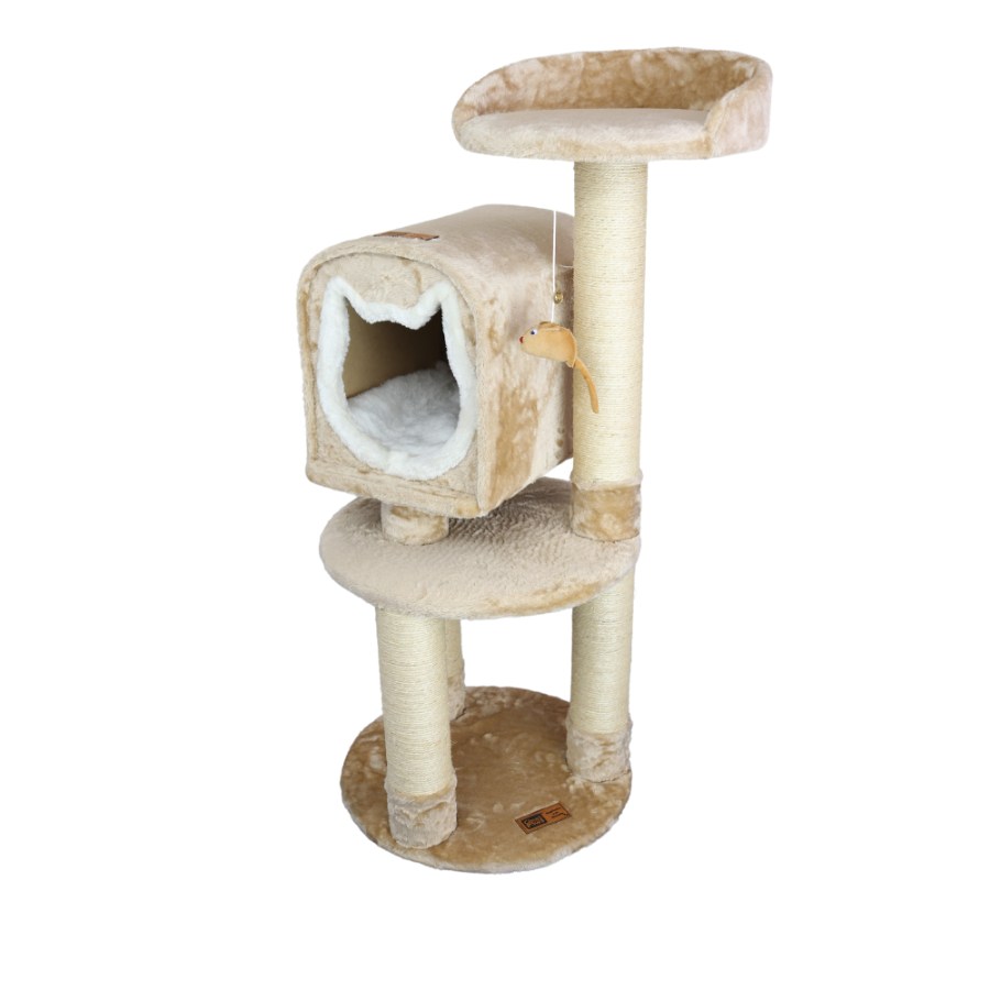 Claws & Paws Gimnasio 3 Pisos Beige