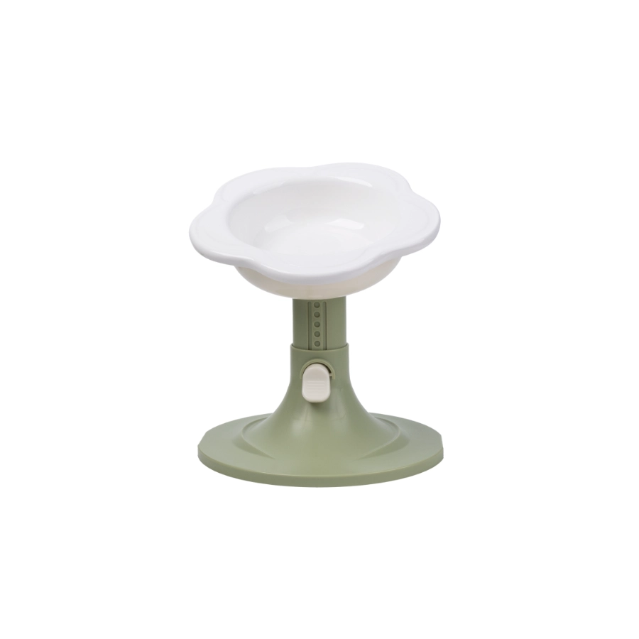 Taz&oacute;n Cer&aacute;mico Para Gato Leeby Con Forma De Flor 400 Ml, , large image number null