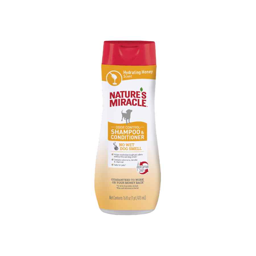 Nature'S Miracle Odor Control Shampoo & Conditioner Hydrating Honey Scent, 16Oz, , large image number null