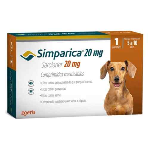 Simparica 20 mg x 1 tab (5 a 10 kg) image number null