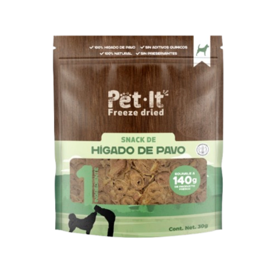 Pet It Snack Liofilizado Higado De Pavo 30Gr, , large image number null