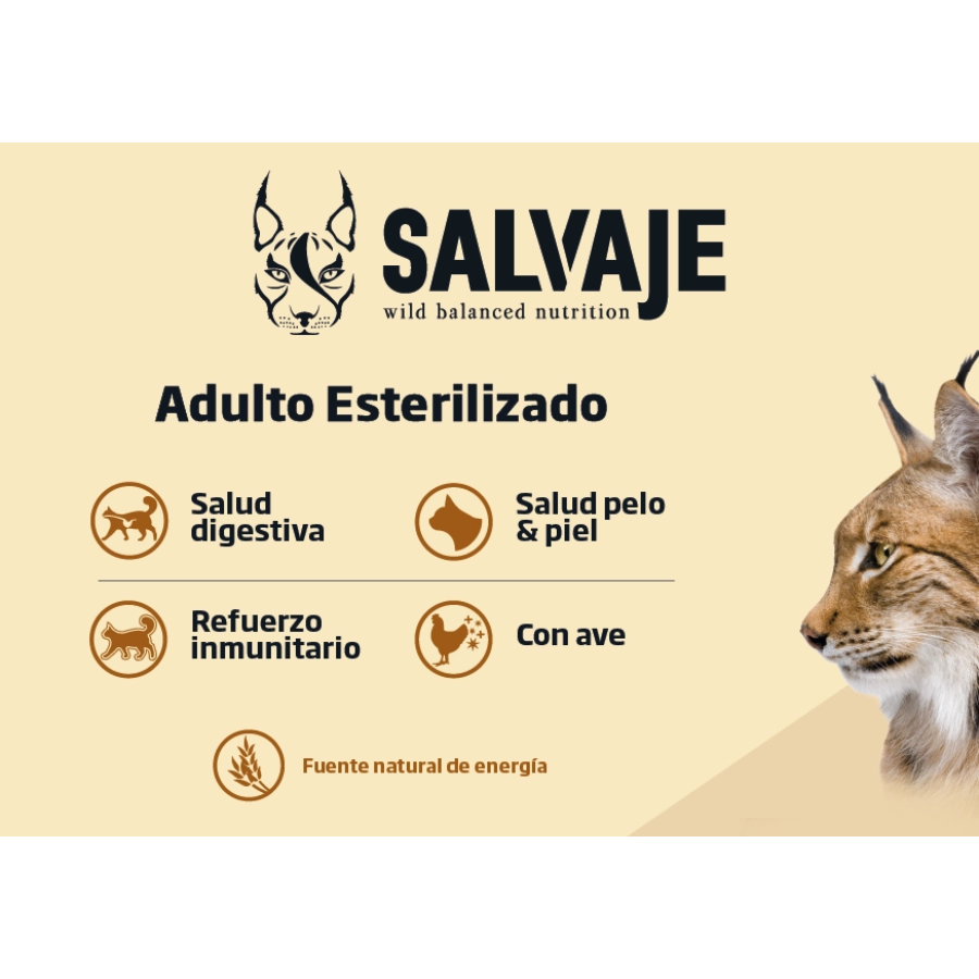 Salvaje Adulto Con Pollo 15 Kg, , large image number null