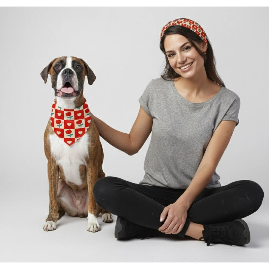 Valentines Paws Bandana Mas Pa&ntilde;oleta, , large image number null