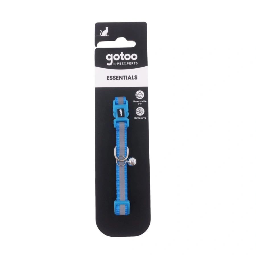 Gotoo! Collar Premium Reflectante Para Gato Azul 1*20-30Cm, , large image number null