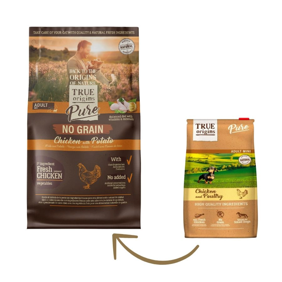 True Origins Pure Dog Adult Mini Chicken Grain free, , large image number null