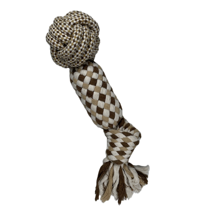 Pull Squeaker Rope Ball