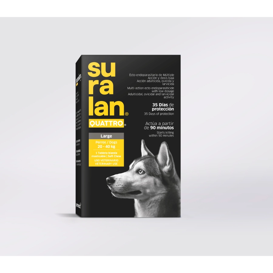 Suralan Quattro Large Antiparasitario 1 Tab, , large image number null