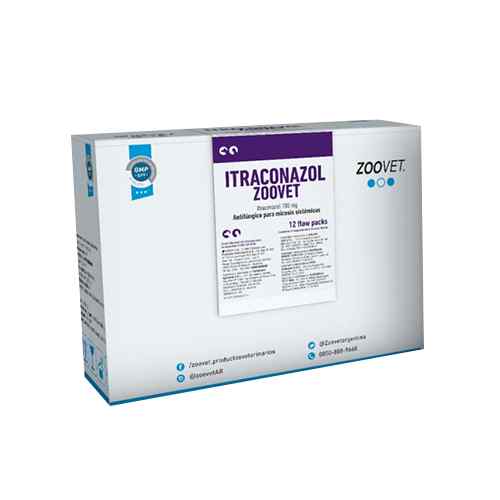Zoovet Itraconazol Antimicotico 100mg / 10 comprimidos (C: Caja V:Blister)