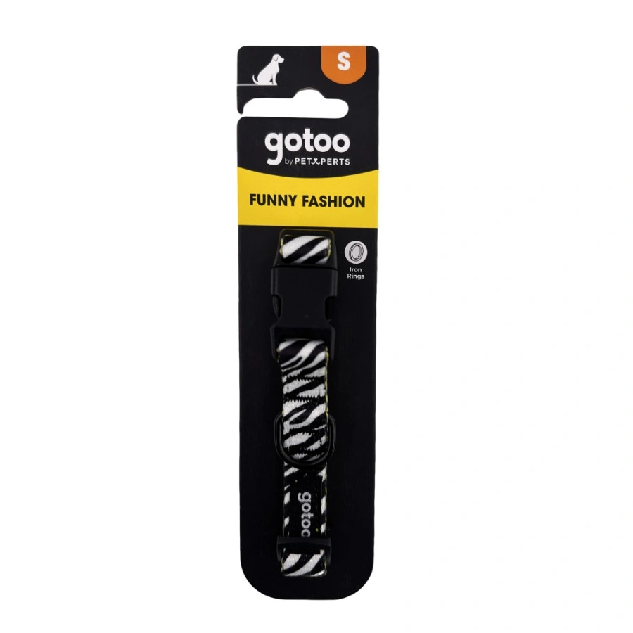 Gotoo! Collar Funny Fashhion Cebra Negro, , large image number null