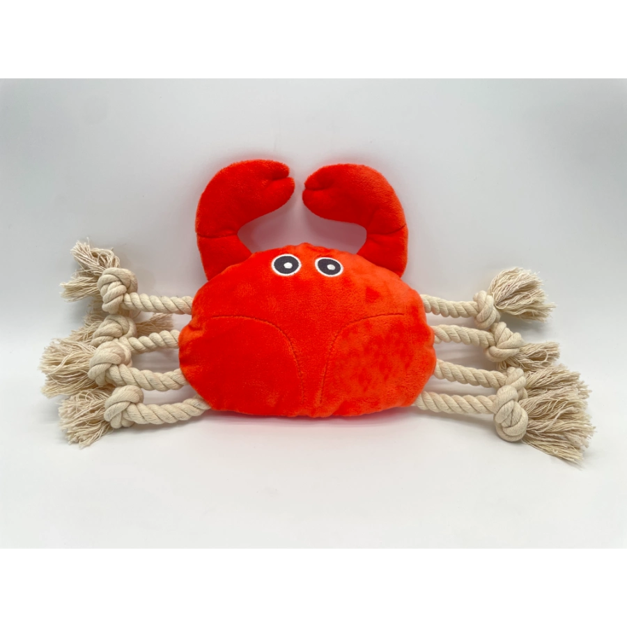 Peluche Cangrejo De R&iacute;o Con Patas De Cuerda Para Perros, , large image number null