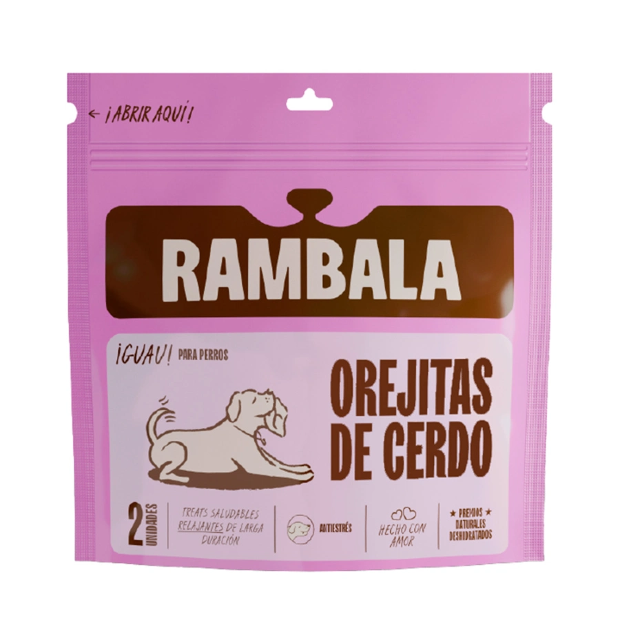 Rambala Treats Deshidratados Orejitas De Cerdo (2 Unidades), , large image number null