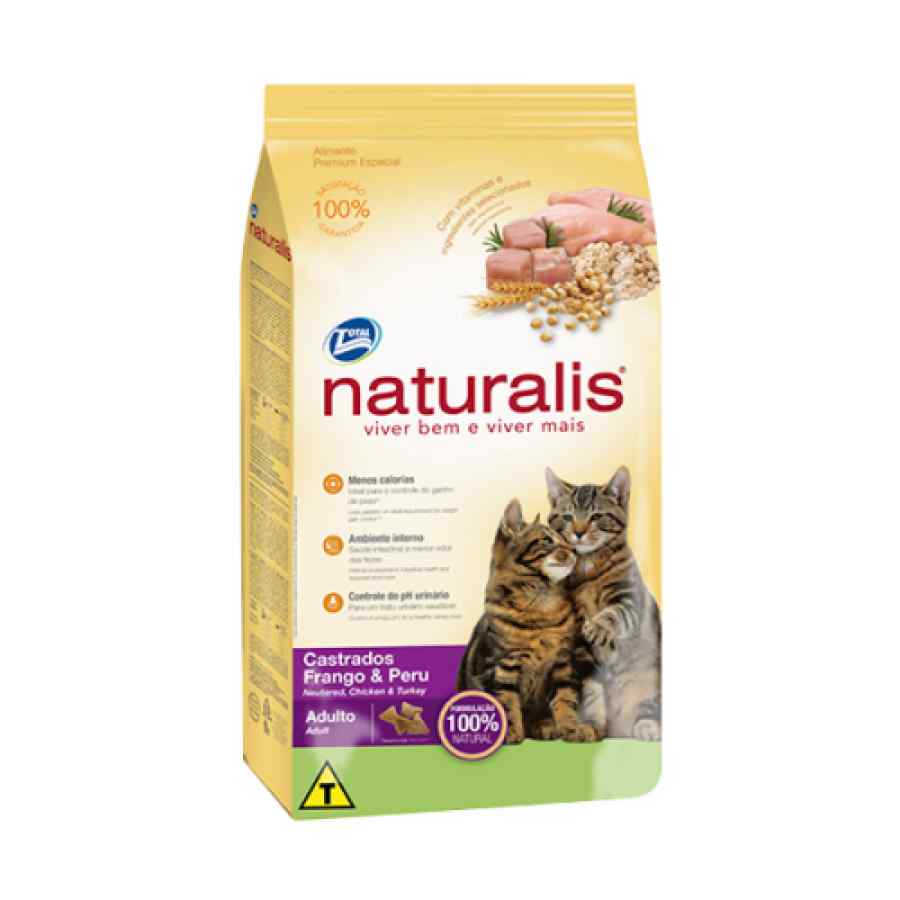Naturalis Gato Castrado De Pollo Y Pavo Alimento Seco Gato, , large image number null