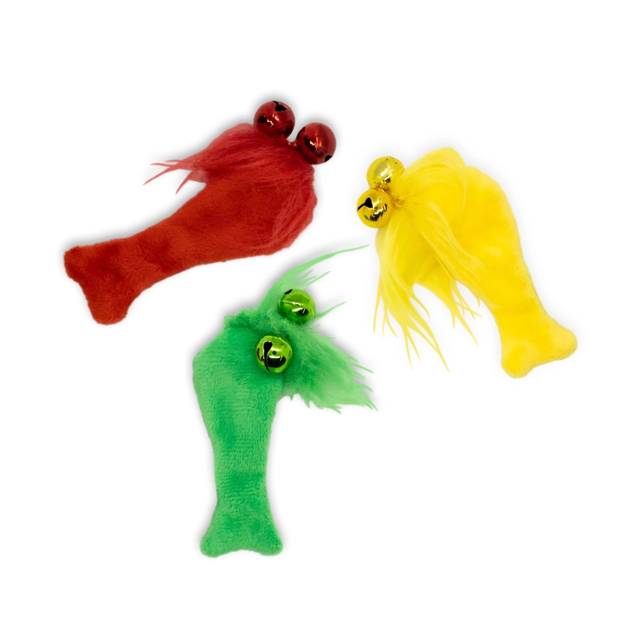 Playology Cat 3 Pack Felt Fish, , large image number null