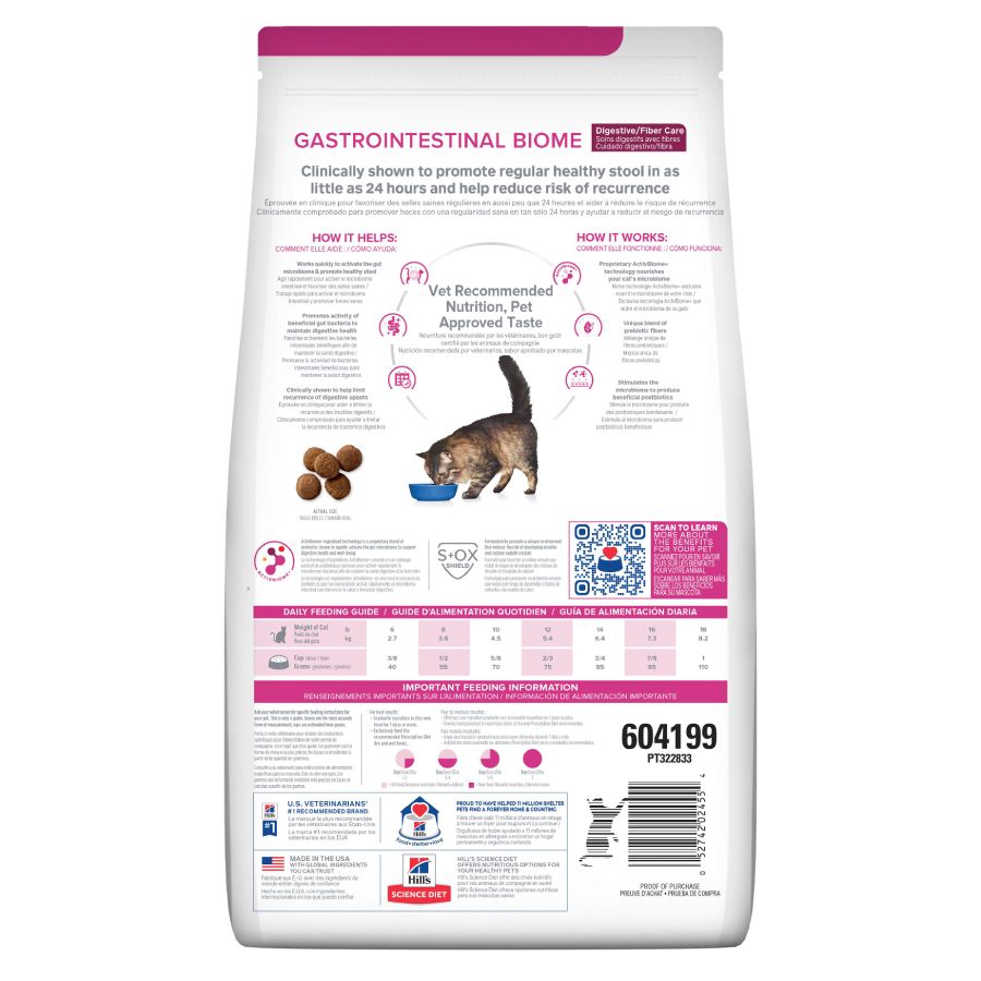 Hills PD Feline Gastro Biome 4 Lb (1.81 Kg), , large image number null