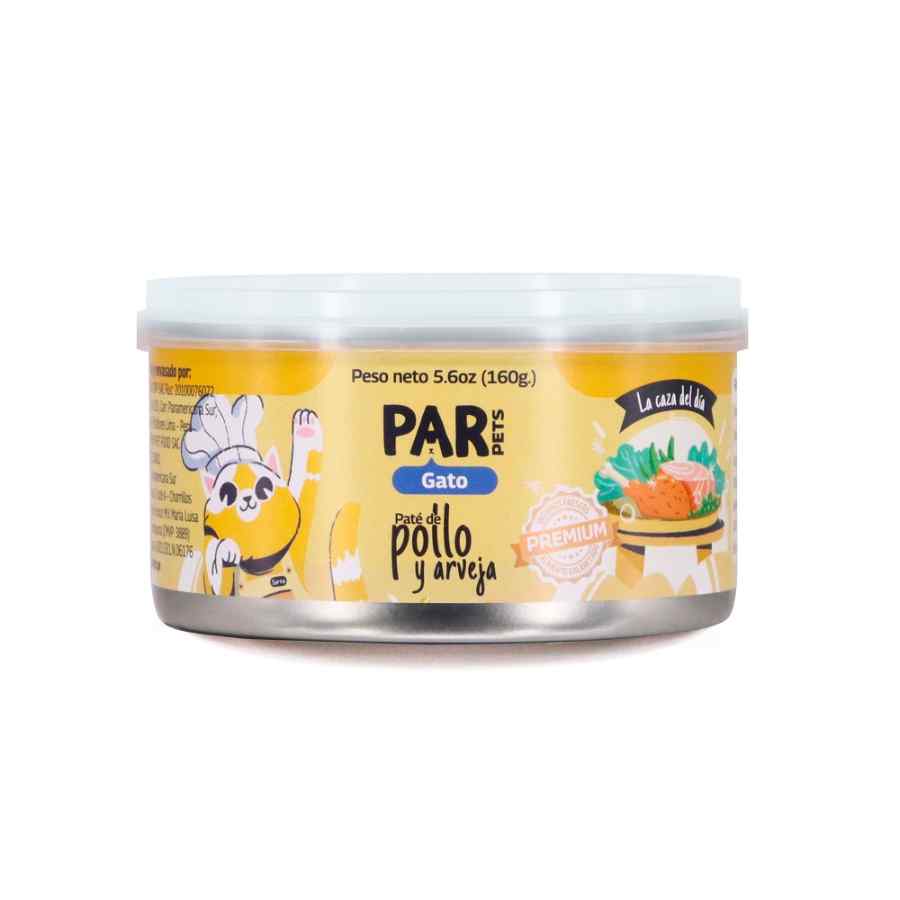 Par Pets gato paté de pollo y arveja 160g