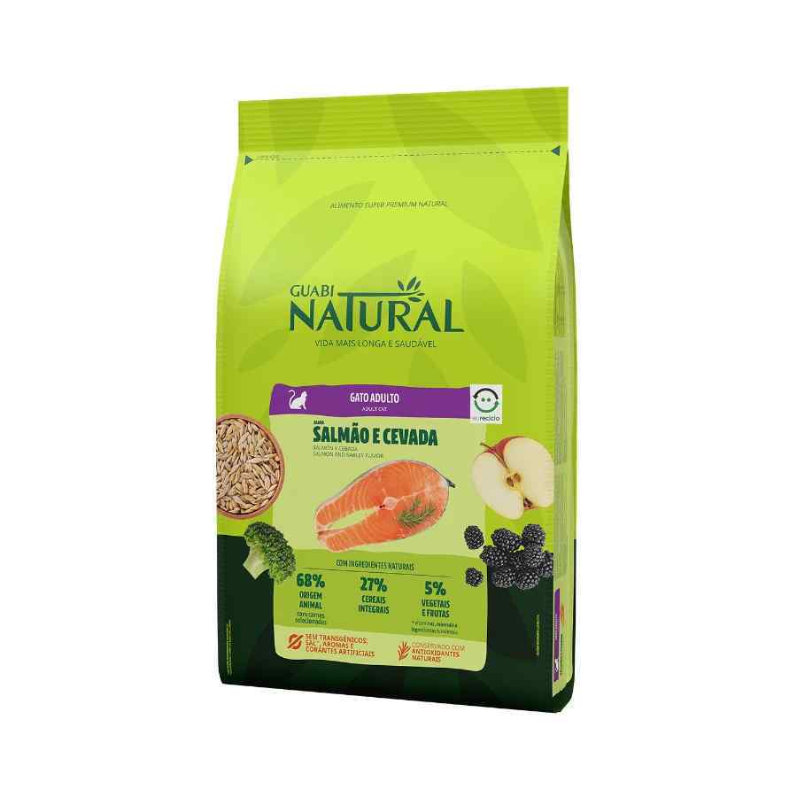 Guabi natural gato adulto sabor salmón y cebada, , large image number null