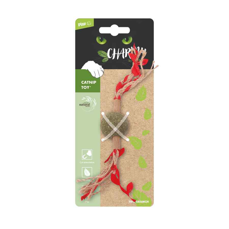 Mpets Charmy Juguete Catnip Rama Roja, , large image number null