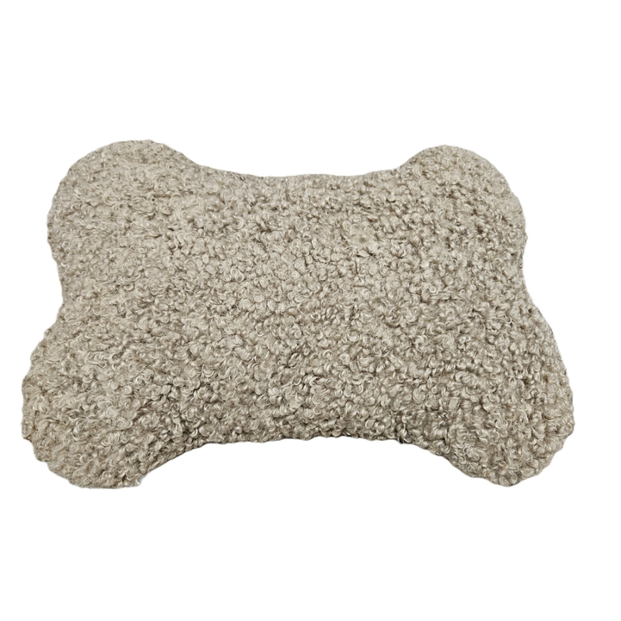 Leeby Dog Deluxe Taupe Boucle Bone, , large image number null