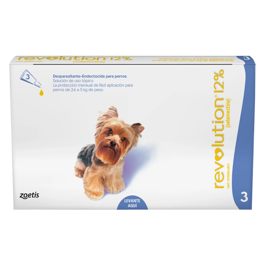 Revolution Antipulgas 12% / 0.25ml (2.6 5kg) (1 Unidad)